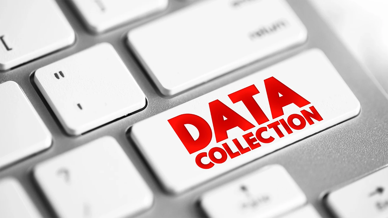 CATI Data Collection in UAE shown through a keyboard data collection concept