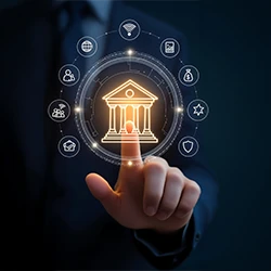 Financial analysts using a calculator and detailed charts to interpret market trends, demonstrating the data-driven nature of Banking & Financial Services